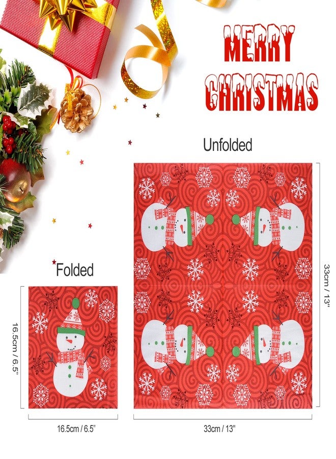 ASTARON 60 Pack Christmas Napkins 3 Designs, Disposable Paper Cocktail Napkins Bulk Christmas Decorative Napkins for Holiday Dinner Christmas Party Supplies - Image 3